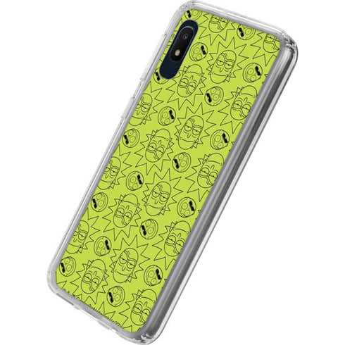Adult Swim Rick and Morty Rick and Morty All Over Print Galaxy A10e Clear Case