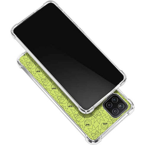 Adult Swim Rick and Morty Rick and Morty All Over Print Galaxy A12 Clear Case