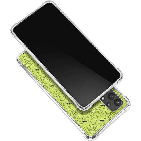 Adult Swim Rick and Morty Rick and Morty All Over Print Galaxy A32 5G Clear Case