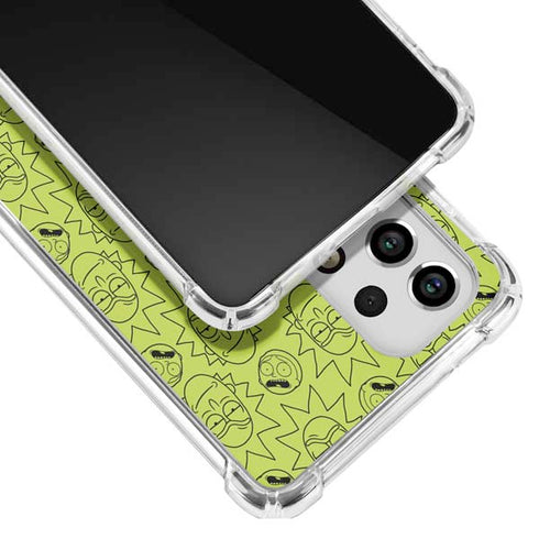 Adult Swim Rick and Morty Rick and Morty All Over Print Galaxy A33 5G Clear Case