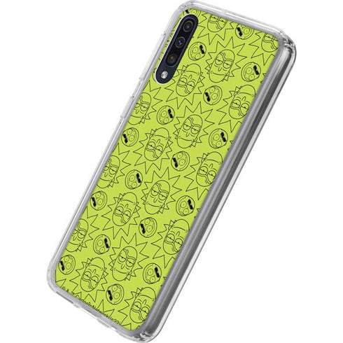 Adult Swim Rick and Morty Rick and Morty All Over Print Galaxy A50 Clear Case
