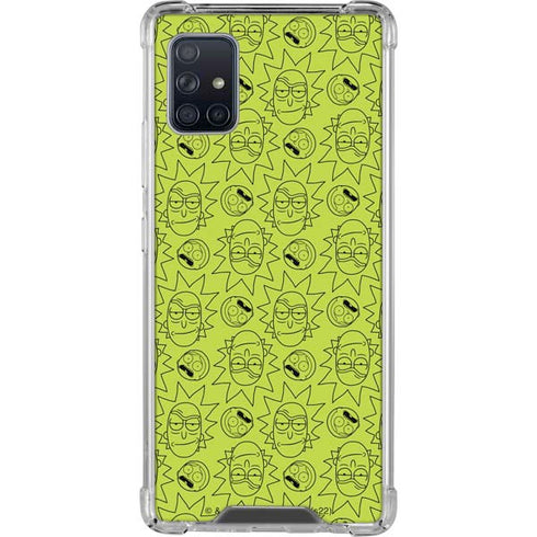 Adult Swim Rick and Morty Rick and Morty All Over Print Galaxy A51 5G Clear Case