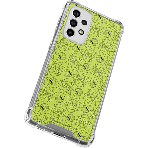 Adult Swim Rick and Morty Rick and Morty All Over Print Galaxy A53 5G Clear Case