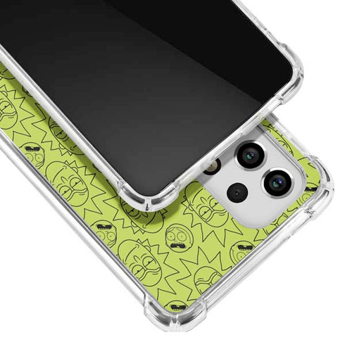 Adult Swim Rick and Morty Rick and Morty All Over Print Galaxy A53 5G Clear Case