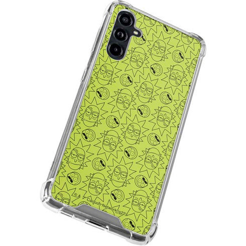 Adult Swim Rick and Morty Rick and Morty All Over Print Galaxy A54 5G Clear Case
