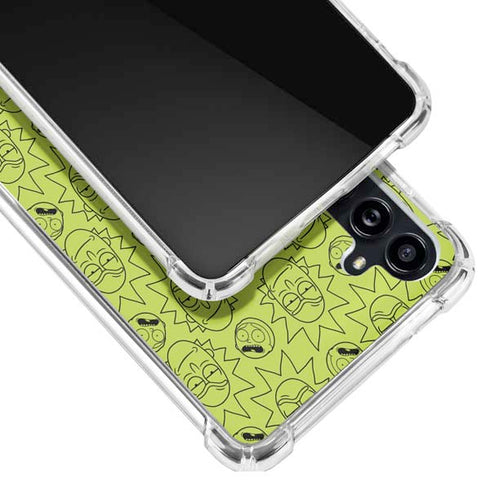 Adult Swim Rick and Morty Rick and Morty All Over Print Galaxy A54 5G Clear Case