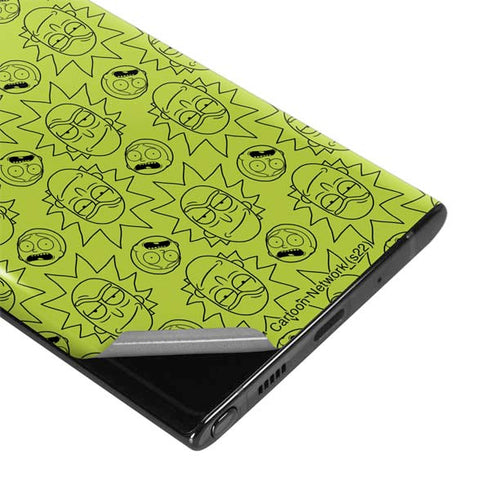 Adult Swim Rick and Morty Rick and Morty All Over Print Galaxy Note 10 Plus Skin