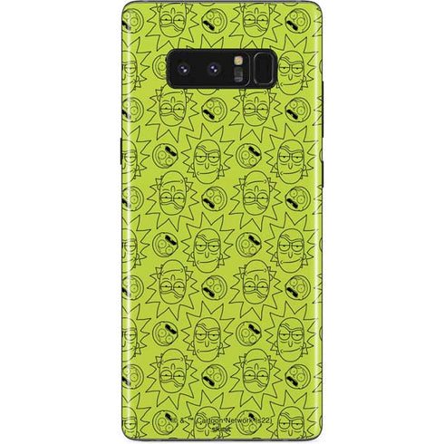 Adult Swim Rick and Morty Rick and Morty All Over Print Galaxy Note 8 Skin