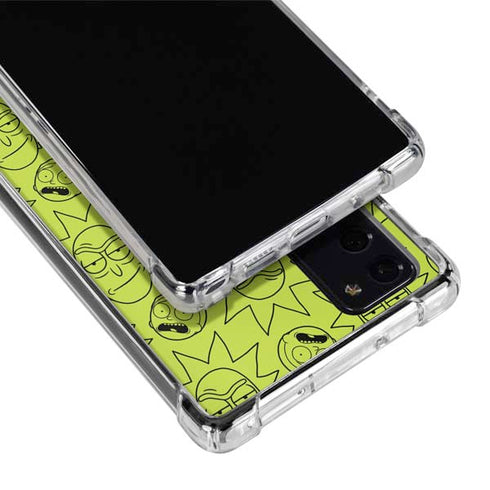 Adult Swim Rick and Morty Rick and Morty All Over Print Galaxy Note20 5G Clear Case