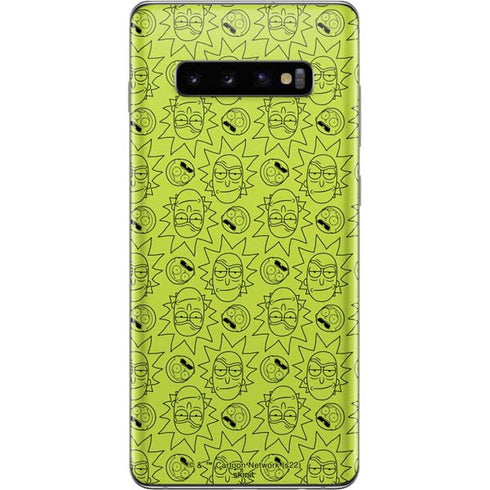 Adult Swim Rick and Morty Rick and Morty All Over Print Galaxy S10 Plus Skin