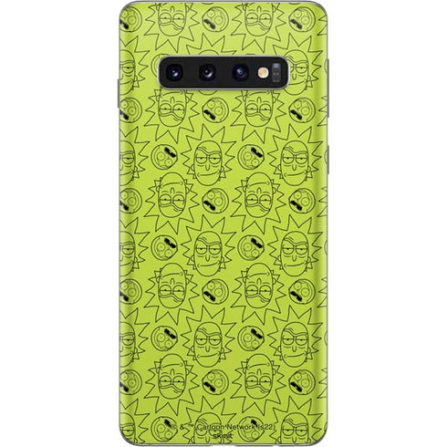 Adult Swim Rick and Morty Rick and Morty All Over Print Galaxy S10 Skin