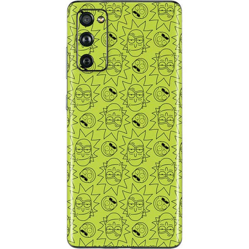 Adult Swim Rick and Morty Rick and Morty All Over Print Galaxy S20 Fan Edition Skin