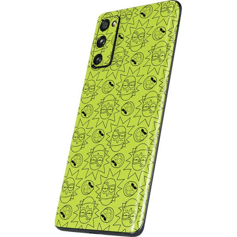 Adult Swim Rick and Morty Rick and Morty All Over Print Galaxy S20 Fan Edition Skin