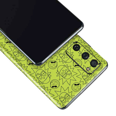 Adult Swim Rick and Morty Rick and Morty All Over Print Galaxy S20 Fan Edition Skin