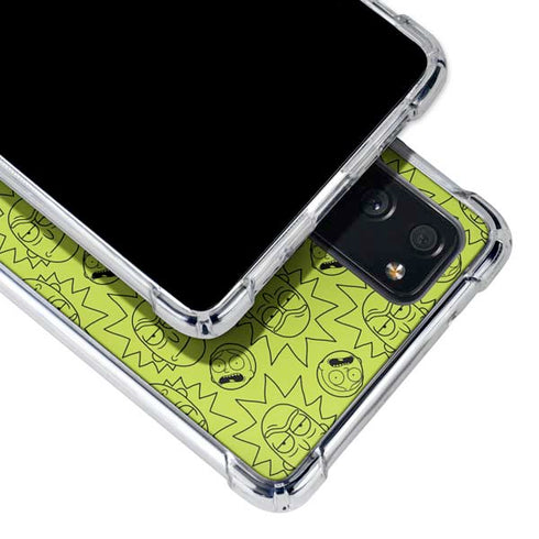 Adult Swim Rick and Morty Rick and Morty All Over Print Galaxy S20 FE Clear Case