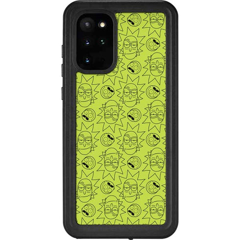 Adult Swim Rick and Morty Rick and Morty All Over Print Galaxy S20 Plus Waterproof Case