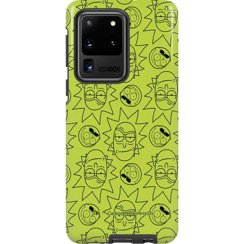 Adult Swim Rick and Morty Rick and Morty All Over Print Galaxy S20 Ultra 5G Pro Case