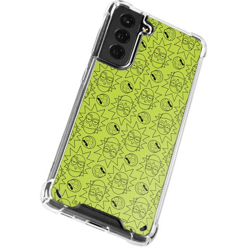 Adult Swim Rick and Morty Rick and Morty All Over Print Galaxy S21 5G Clear Case