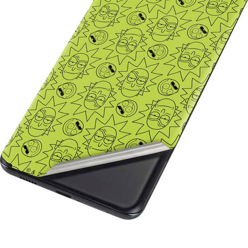 Adult Swim Rick and Morty Rick and Morty All Over Print Galaxy S21 5G Skin