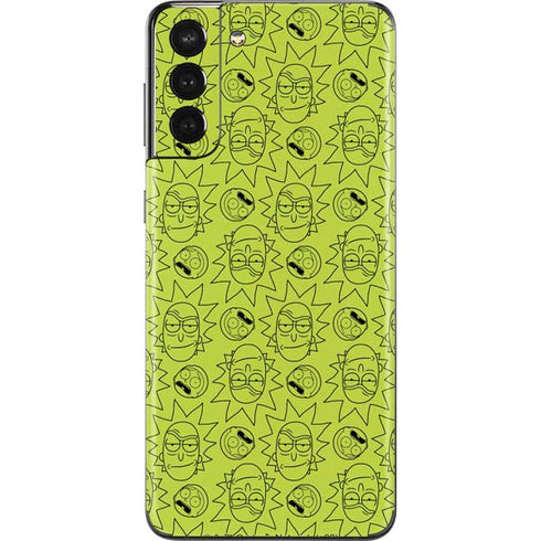 Adult Swim Rick and Morty Rick and Morty All Over Print Galaxy S21 Plus 5G Skin