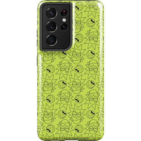 Adult Swim Rick and Morty Rick and Morty All Over Print Galaxy S21 Ultra 5G Pro Case