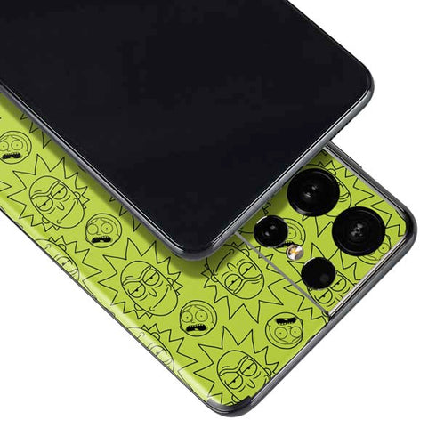 Adult Swim Rick and Morty Rick and Morty All Over Print Galaxy S21 Ultra 5G Skin