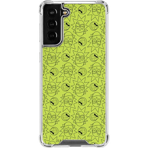 Adult Swim Rick and Morty Rick and Morty All Over Print Galaxy S22 Plus Clear Case