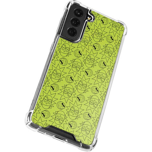 Adult Swim Rick and Morty Rick and Morty All Over Print Galaxy S22 Plus Clear Case