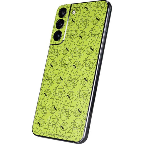 Adult Swim Rick and Morty Rick and Morty All Over Print Galaxy S22 Plus Skin