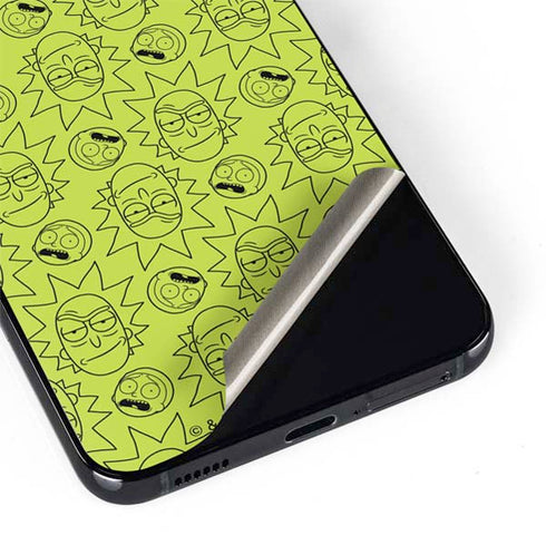 Adult Swim Rick and Morty Rick and Morty All Over Print Galaxy S22 Plus Skin