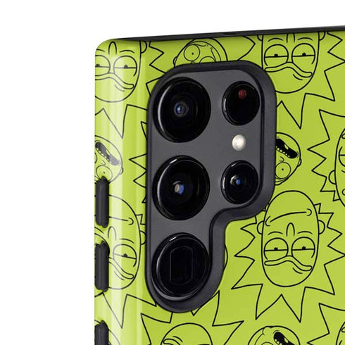 Adult Swim Rick and Morty Rick and Morty All Over Print Galaxy S22 Ultra Pro Case
