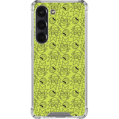 Adult Swim Rick and Morty Rick and Morty All Over Print Galaxy S23 Clear Case
