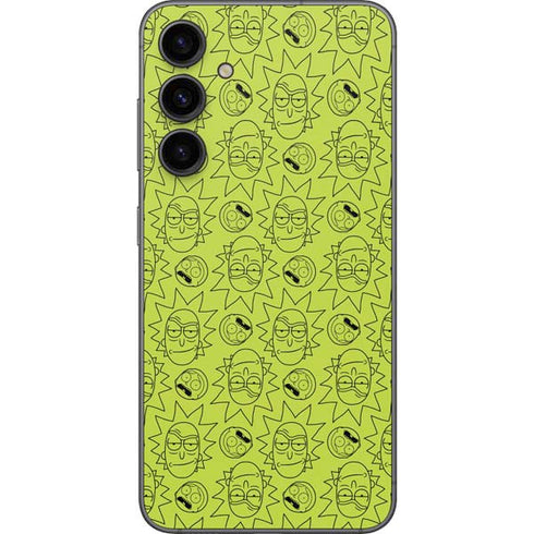 Adult Swim Rick and Morty Rick and Morty All Over Print Galaxy S23 FE Skin