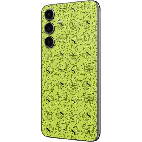 Adult Swim Rick and Morty Rick and Morty All Over Print Galaxy S23 FE Skin