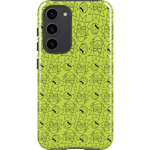 Adult Swim Rick and Morty Rick and Morty All Over Print Galaxy S23 Plus Pro Case