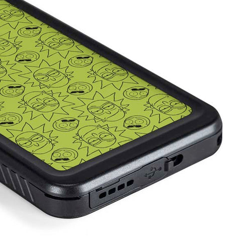 Adult Swim Rick and Morty Rick and Morty All Over Print Galaxy S23 Plus Waterproof Case