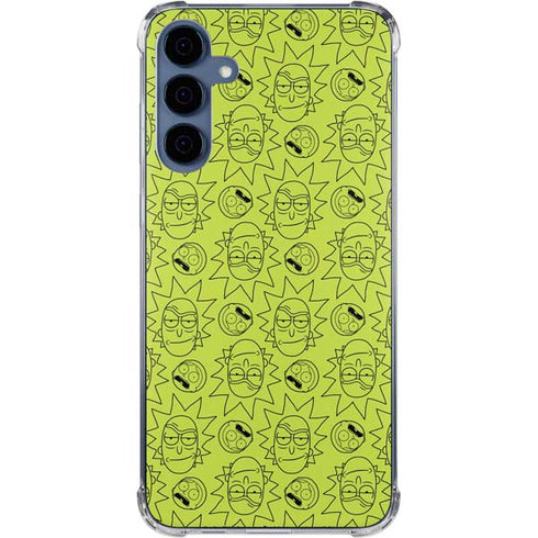 Adult Swim Rick and Morty Rick and Morty All Over Print Galaxy S24 Clear Case