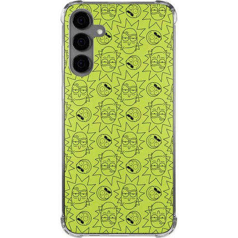 Adult Swim Rick and Morty Rick and Morty All Over Print Galaxy S24 Plus Clear Case
