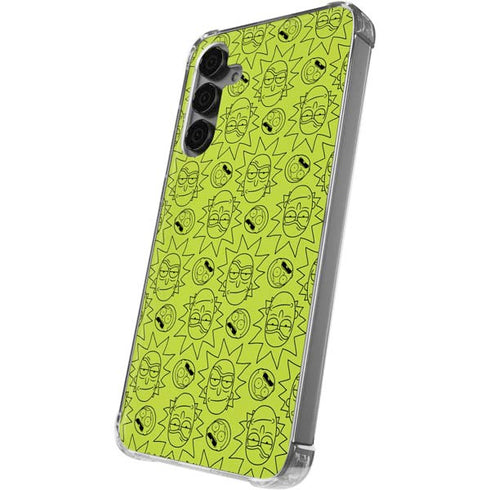 Adult Swim Rick and Morty Rick and Morty All Over Print Galaxy S24 Plus Clear Case
