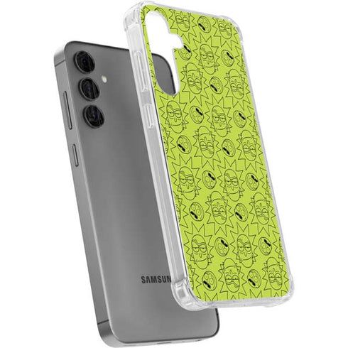 Adult Swim Rick and Morty Rick and Morty All Over Print Galaxy S24 Plus Clear Case