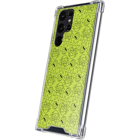 Adult Swim Rick and Morty Rick and Morty All Over Print Galaxy S24 Ultra Clear Case