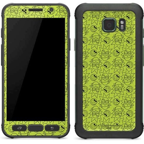Adult Swim Rick and Morty Rick and Morty All Over Print Galaxy S7 Active Skin