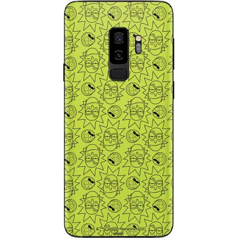 Adult Swim Rick and Morty Rick and Morty All Over Print Galaxy S9 Plus Skin