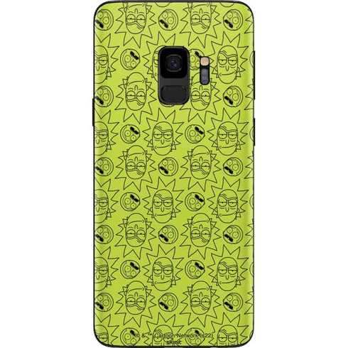 Adult Swim Rick and Morty Rick and Morty All Over Print Galaxy S9 Skin