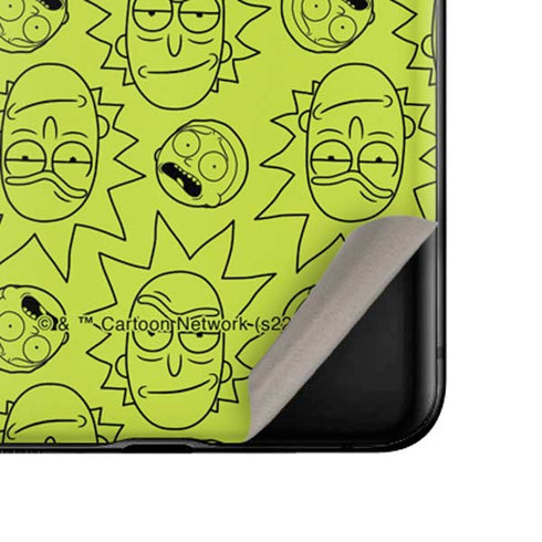 Adult Swim Rick and Morty Rick and Morty All Over Print Galaxy Z Flip Skin