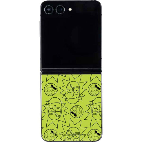 Adult Swim Rick and Morty Rick and Morty All Over Print Galaxy Z Flip5 5G Skin