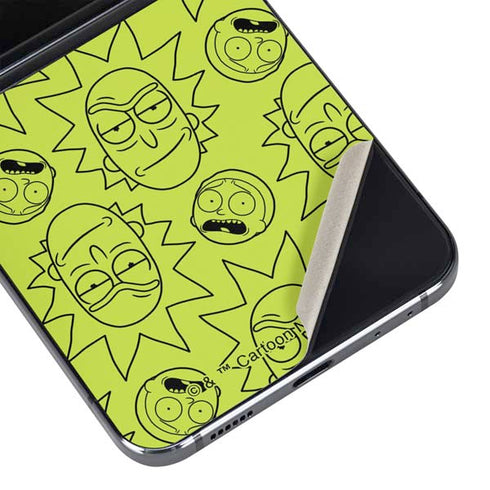 Adult Swim Rick and Morty Rick and Morty All Over Print Galaxy Z Flip5 5G Skin