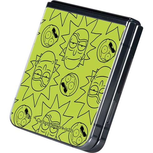 Adult Swim Rick and Morty Rick and Morty All Over Print Galaxy Z Flip5 5G Skin