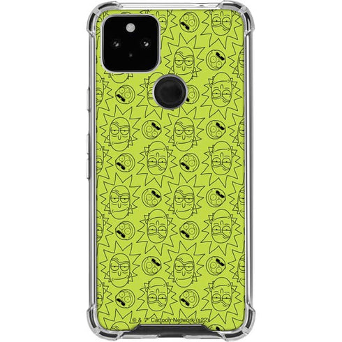 Adult Swim Rick and Morty Rick and Morty All Over Print Google Pixel 5a 5G Clear Case