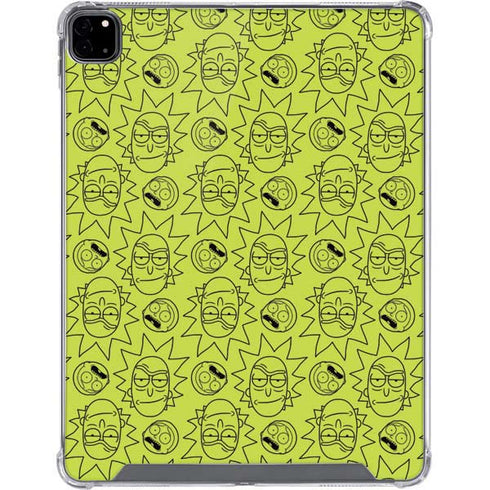 Adult Swim Rick and Morty Rick and Morty All Over Print iPad Pro 12.9in (2020) Clear Case